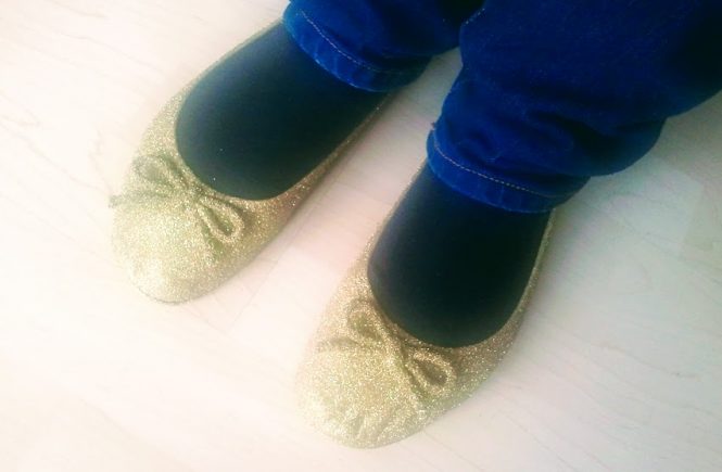 DIY Glitterballerinas