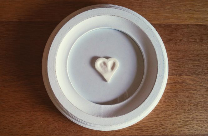 Herzchen mit Fingerabdruck