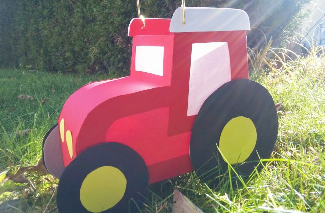 Traktorlaterne basteln