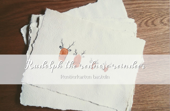 Rentierkarte basteln