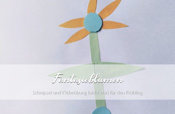 Fantasieblumen kleben