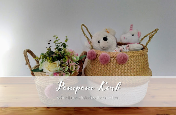DIY Pompom Korb