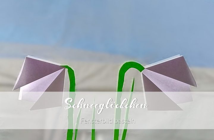 Schneeglöckchen Fensterbild